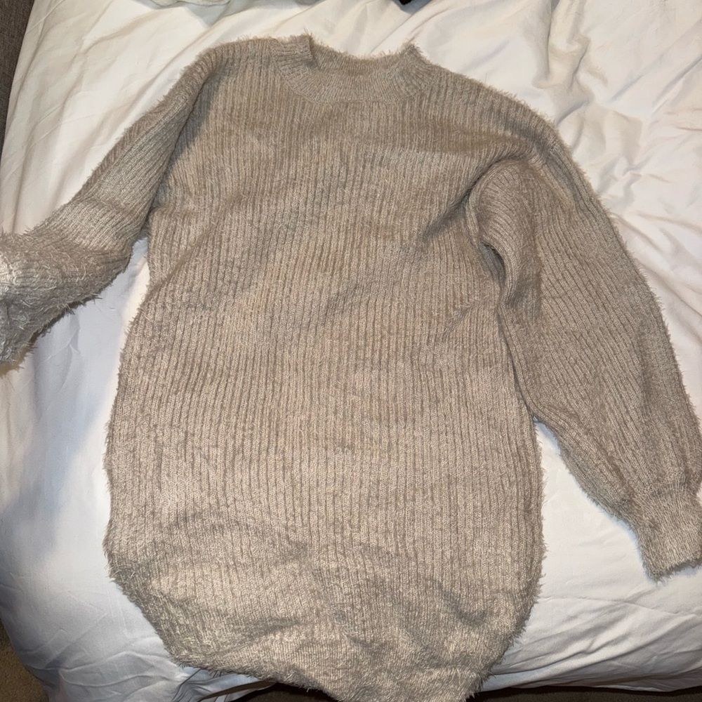 HYFVE Soft Beige Crew Neck Sweater